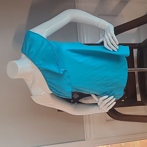 Lilly Pulizter one shoulder turquoise top